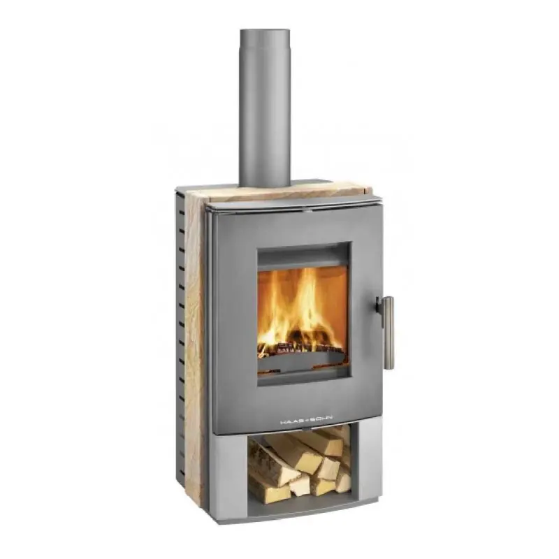 HAAS+SOHN Kaminöfen Malung rainbow, anthrazit 0430415530000 Knallerangebot