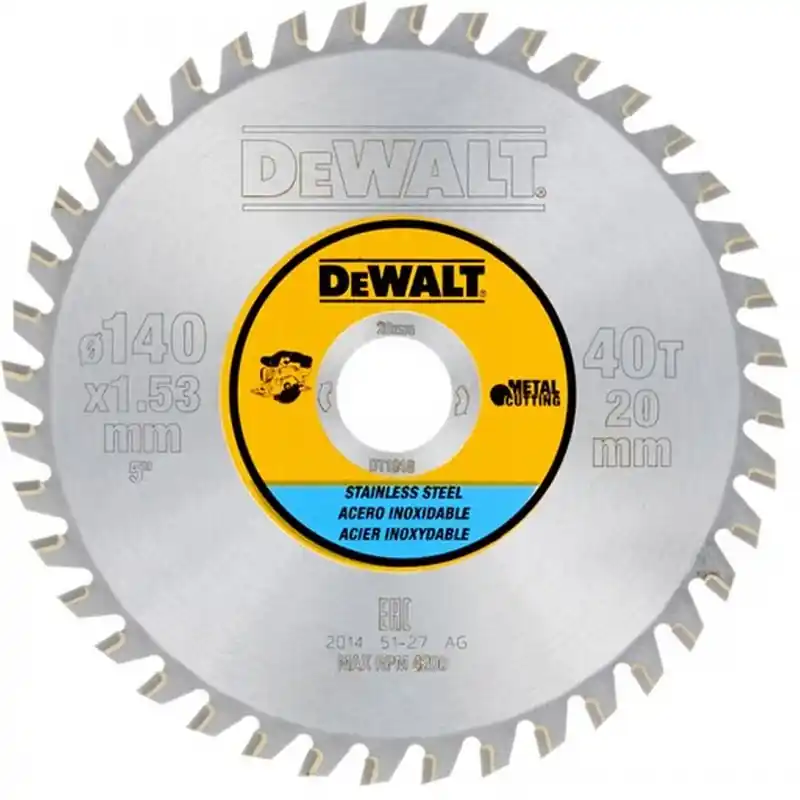 DeWALT DT1918-QZ Metal Circular Saw Blade 140/20 40TFZ, MTCG R 10° Angebot