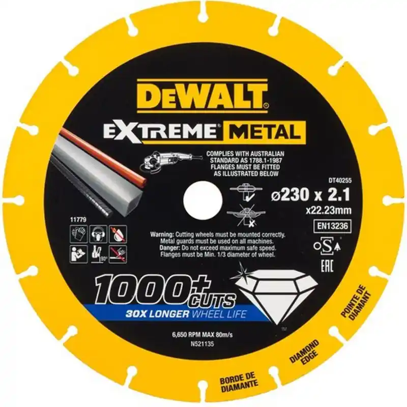 Knallerangebot DeWALT DT40255-QZ Diamanttrennscheibe Extreme 230 x 22.2 mm