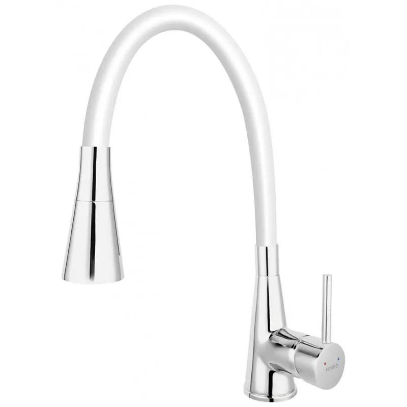 Direkt Vom Hersteller FERRO ZUMBA II Flexible Küchenarmatur Spültischarmatur Spülen Wasserhahn, Weiß BZA42W