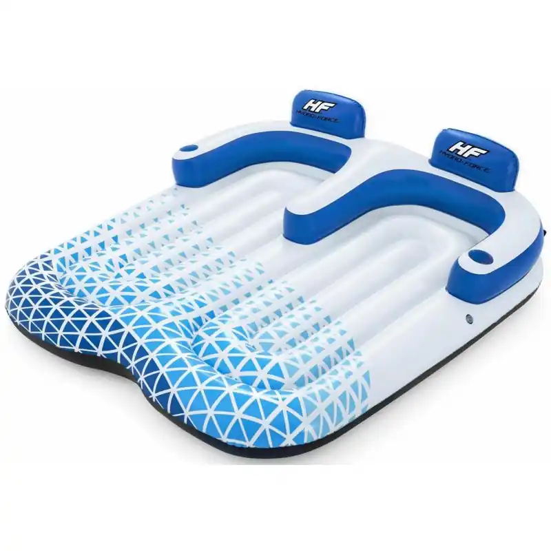 BESTWAY Hydro-Force Indigo Wave Poolliege für 2 Personen 196 x 193 cm 43534 Top-Preis