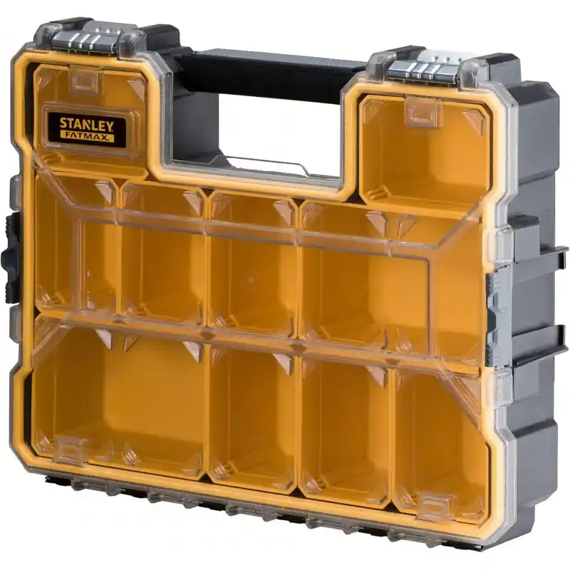 Stanley 1-97-518 FatMax Professioneller tiefer Organizer mit 10 Fächern, wasserdicht Knallerangebot