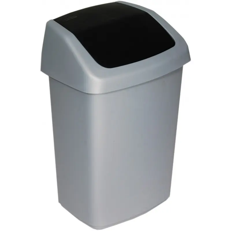 Schneller Versand CURVER SWING BIN 10L Mülleimer 24,6 x 19,8 x 37,3 cm grau 03984-373