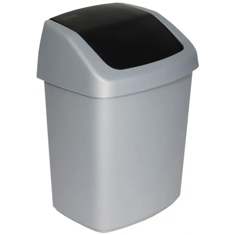 CURVER SWING BIN 15L Mülleimer 30,6 x 24,8 x 41,8 cm grau 03985-373 Garantierte Lieferung
