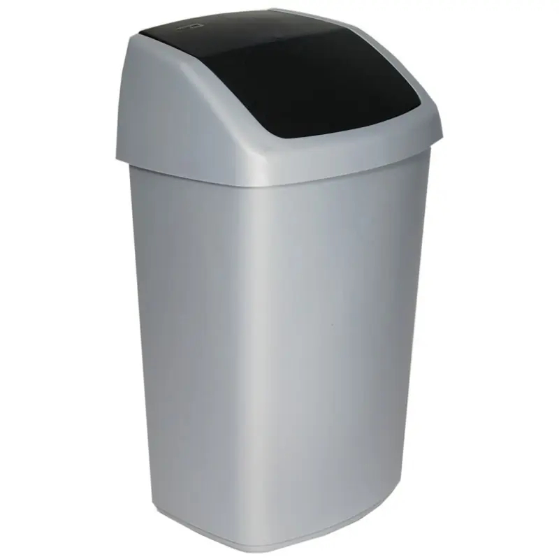 CURVER SWING BIN 50L Mülleimer 40,6 x 34 x 66,8 cm grau 03987-373 Neuheit