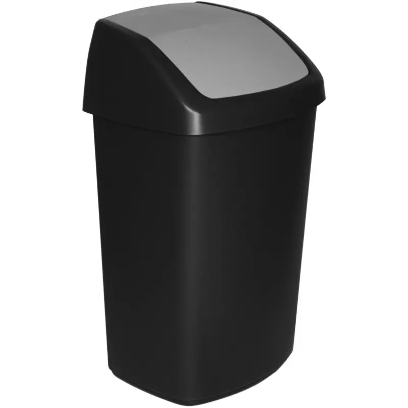 CURVER SWING BIN 50L Mülleimer 40,6 x 34 x 66,8 cm schwarz 03987-Y09 Günstig