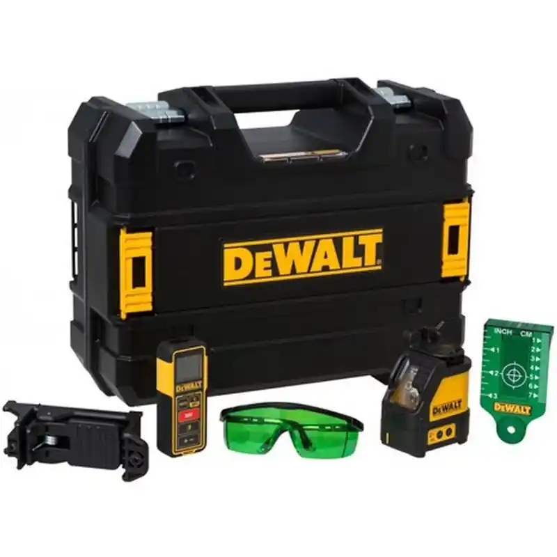 DeWALT DW0889CG-XJ Linienlaser grün, Entfernungsmesser, TSTAK Koffer Sichere Zahlung