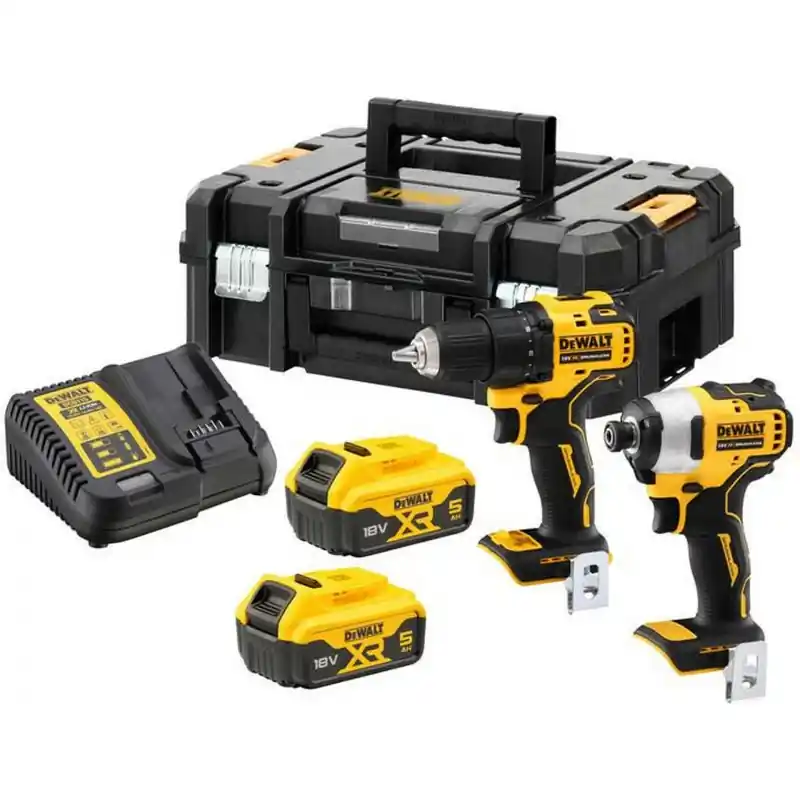 Wochenendangebot DeWALT DCK2061P2T-QW Combo set DCD709 + DCF809 (18V, 2 x 5,0Ah) Koffer TSTAK