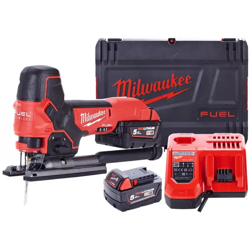 Bestseller Milwaukee M18 FBJS-502X Akku-stichsäge 2x5.0 Ah, HD Box 4933464800