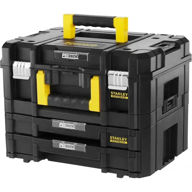 Begrenztes Angebot Stanley FMST1-71981 Pro-Stack Combo Grosser Werkzeugkoffer inkl. Koffer mit 2 Schubladen