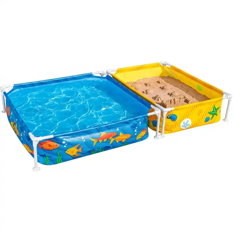 Sonderaktion BESTWAY My First Frame Pool mit Sandkasten 213 x 122 x 30,5 cm 561CF