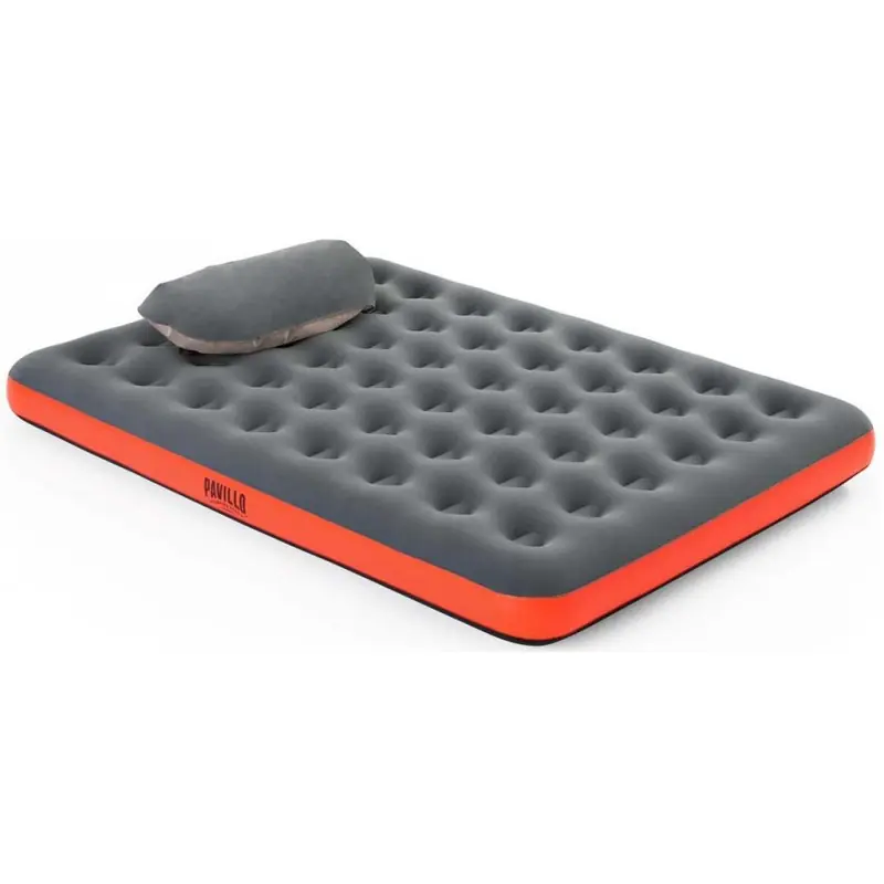 BESTWAY Pavillo Roll Relax Queen Luftbett mit Kissenpumpe, 203 x 152 x 22 cm 67703 Solange Der Vorrat Reicht