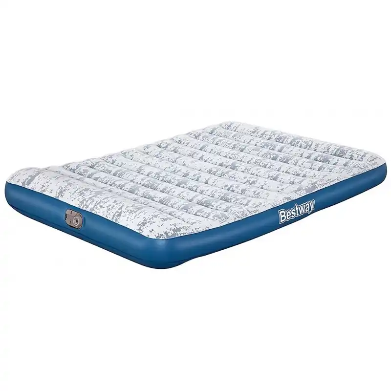 BESTWAY TriTech Fashion Flock Queen Luftbett mit Elektropumpe, 203 x 152 x 30 cm 67836 Super-Preis