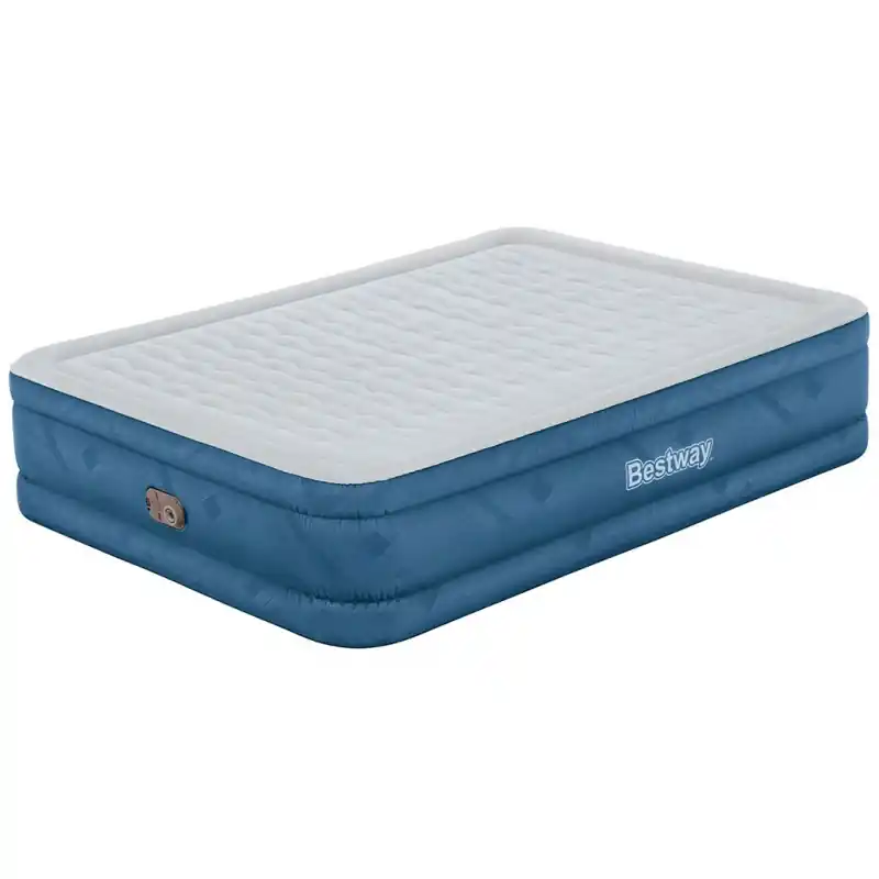 Knallerangebot BESTWAY Fortech Snugable Top Luftbett mit integrierter Pumpe, 203 x 152 x 46 cm 69075