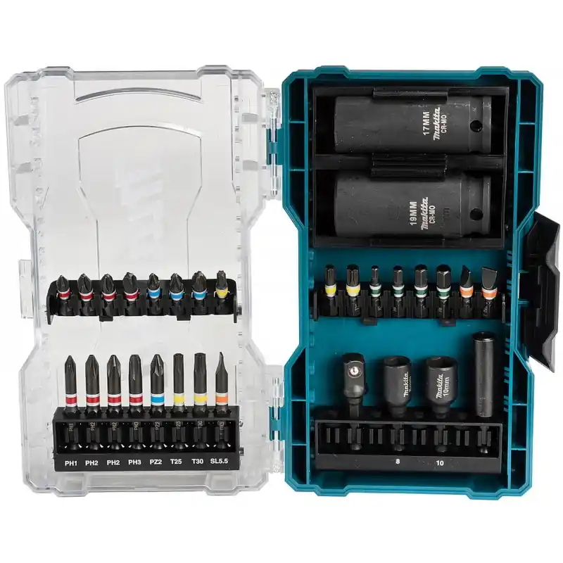 Zertifiziert Makita E-07060 Steckschlüssel-Bit-Set 30tlg.