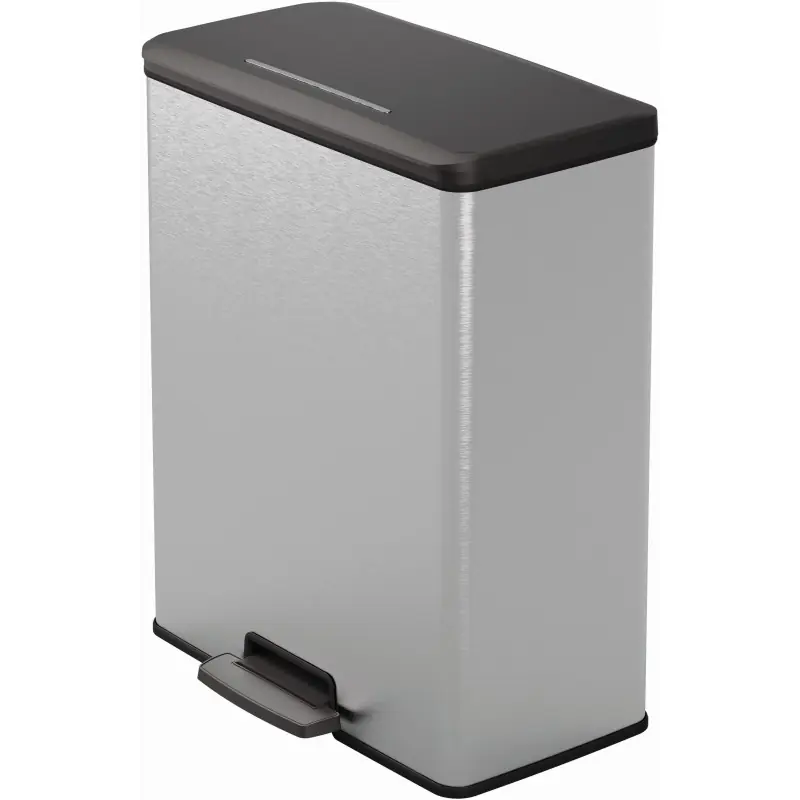 CURVER DECO BIN 65L Treteimer 48,6 x 31,6 x 61,5 cm silber 01128-C70 Knallerangebot