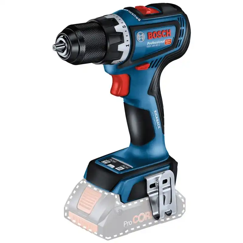 Markenprodukt BOSCH GSR 18V-90 C PROFESSIONAL Akku-Bohrschrauber (solo) 06019K6000