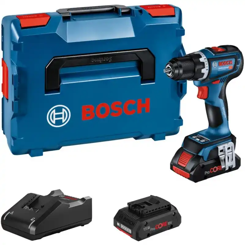 Neue Kollektion BOSCH GSR 18V-90 C Akku-Bohrschrauber, L-BOXX, GAL 18V-40, 2x Aku 4.0Ah 06019K6004