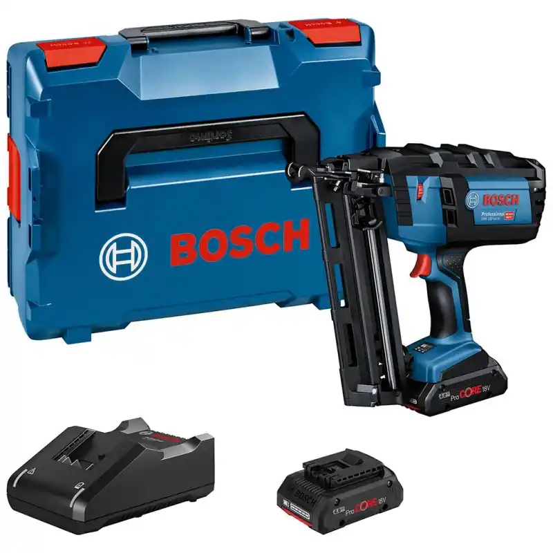 Online Kaufen BOSCH GNH 18V-64 M Akku-Nagler, 2xProCORE18V 4.0Ah, GAL 18V-40 0601481003