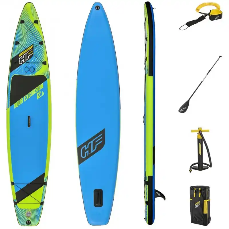 Geprüft BESTWAY Hydro-Force Aqua Excursion SUP Touring Board-Set, 381 x 79 x 15 cm 65373