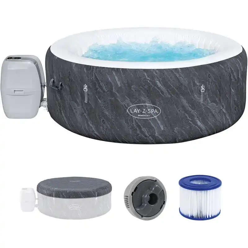 Rabatt BESTWAY Lay-Z-Spa Boracay AirJet WLAN-Whirlpool, 180 x 66 cm, 2-4 Personen 60175