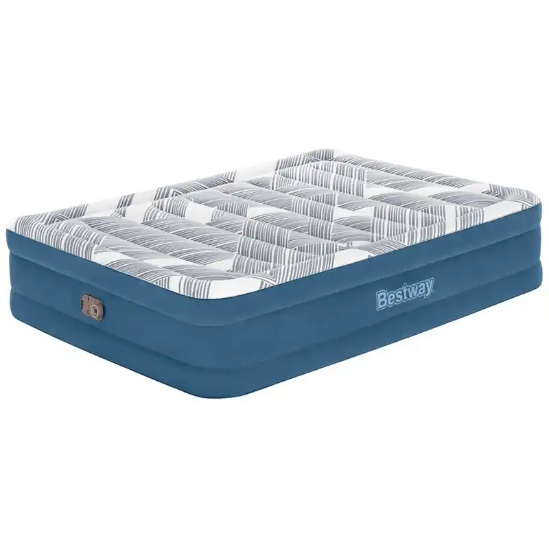 BESTWAY TriTech Queen Luftbett mit integrierter Elektropumpe, 203 x 152 x 46 cm 6713C Zertifiziert
