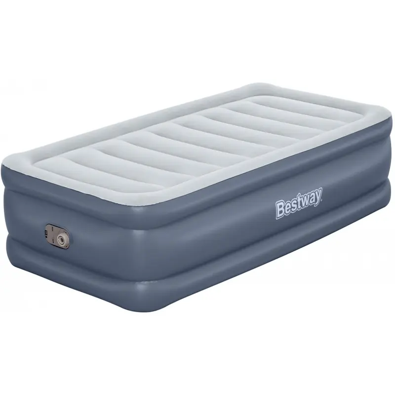BESTWAY TriTech Twin Luftbett mit integrierter Elektropumpe, 191 x 97 x 51 cm 6713G Echt