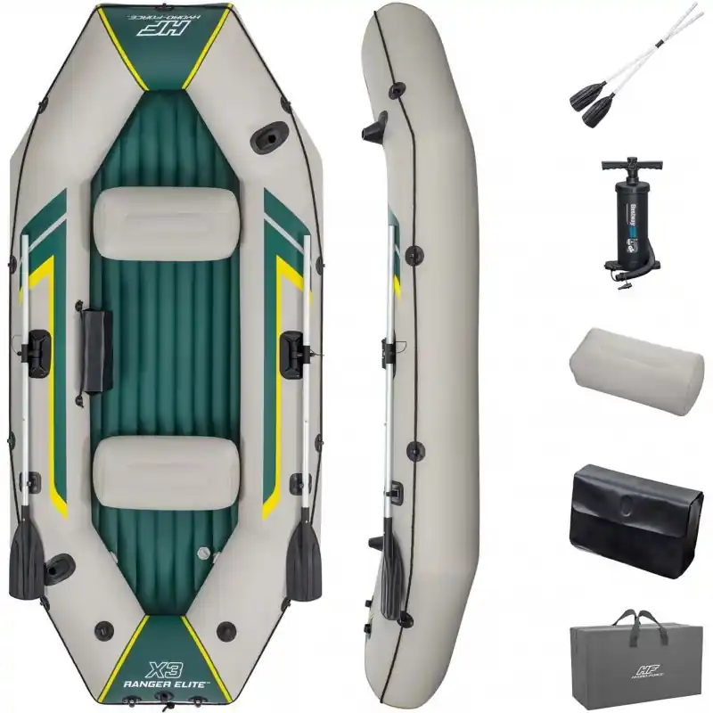 BESTWAY Hydro-Force Ranger Elite X3 Schlauchboot Komplett-Set, 295 x 130 x 46 cm 65160 Sofort Bestellen