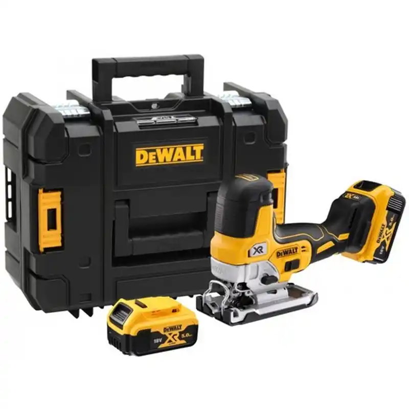 Letzte Chance DeWALT DCS335P2-QW Akku-Pendelhub-Stichsäge XR (18V/2x5,0Ah) Tstak
