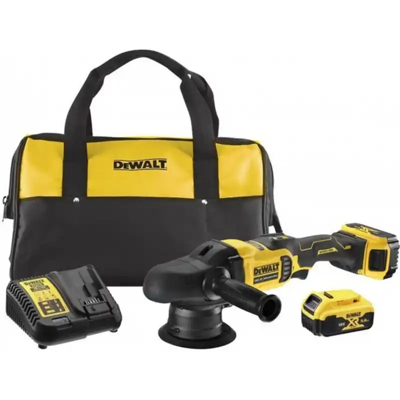 Online Kaufen DeWALT DCM848P2-QW Akku-Exzenterpolierer 125mm XR (18V/2x5,0Ah) Tasche