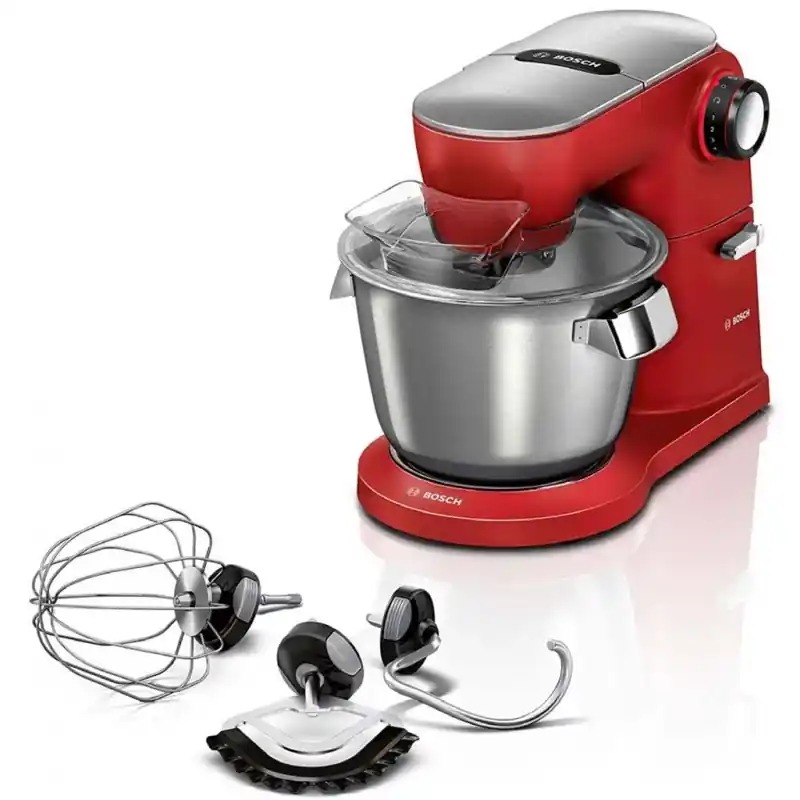 Garantierte Lieferung Bosch Series 8 Küchenmaschine (1600W/Rot,silber) MUM9A66R00
