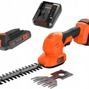 Black Decker BCSS18D1-QW Akku-Gras- und Strauchschere (20cm/18V/1x2,0Ah) Direkt Vom Hersteller