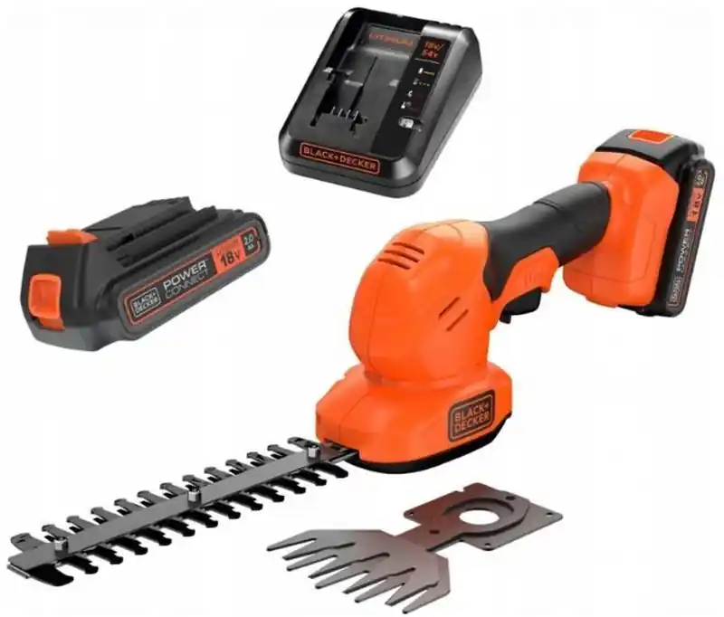 Black Decker BCSS18D1-QW Akku-Gras- und Strauchschere (20cm/18V/1x2,0Ah) Direkt Vom Hersteller