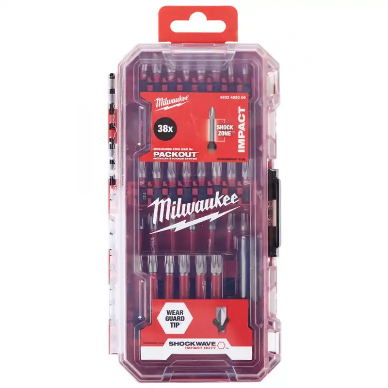 Milwaukee Shockwave Impact duty Bitset (38 Stück) 4932492009 Neu Im Sortiment