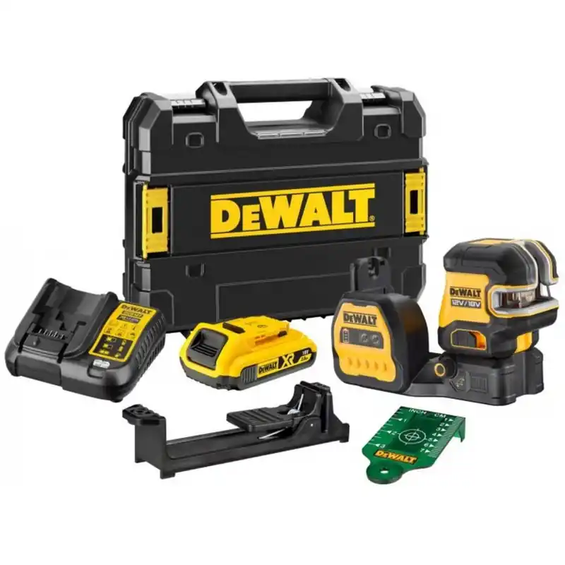 DeWALT DCE822D1G18-QW Kreuzl.-Laser Gruen XR (18V/1x2,0Ah) Tstak Preisknaller