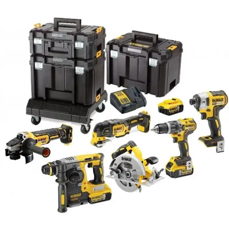 DeWALT DCK685P3T-QW DCD796+DCF887+DCH273+DCG405+DCS570+DCS355+(18V/3x5,0Ah)+3x Tstak Markenware