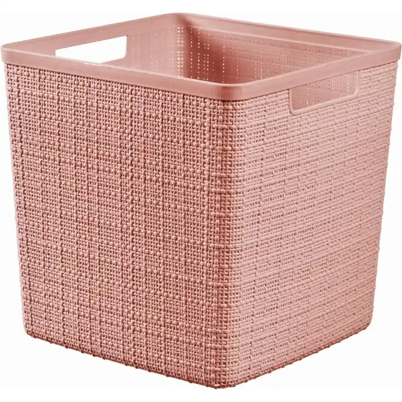 Heißes Angebot CURVER JUTE 17L Körbchen 28 x 28 x 27 cm, rosa 01906-204