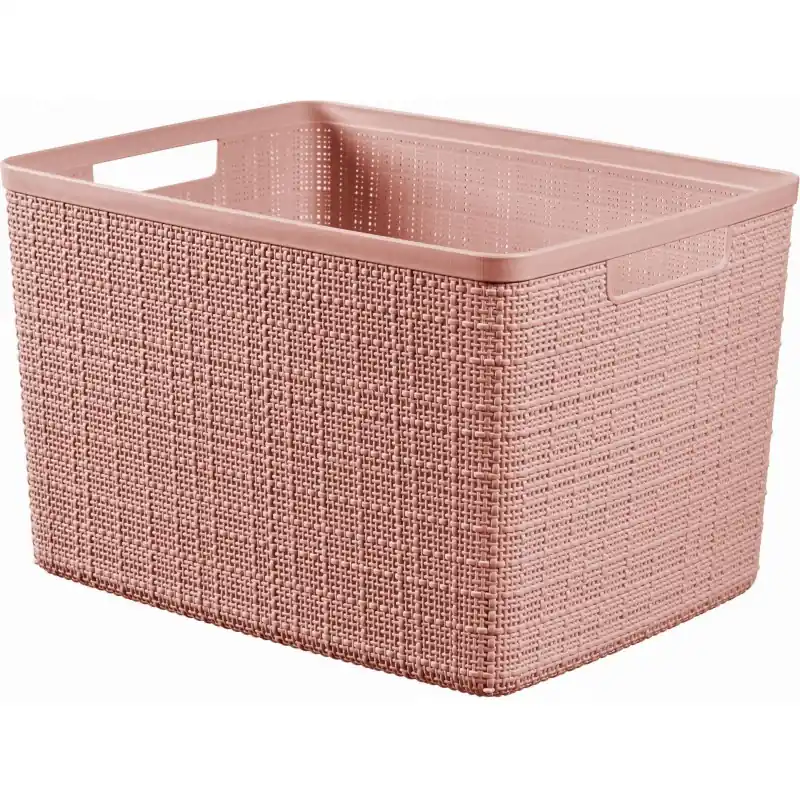 Günstig CURVER JUTE L 20L Körbchen 36 x 28 x 23 cm, rosa 01907-204