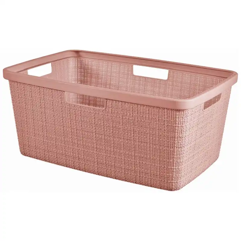 CURVER JUTE 46L Wäschekorb 59 x 39 x 26 cm, rosa 08091-204 Nur Heute