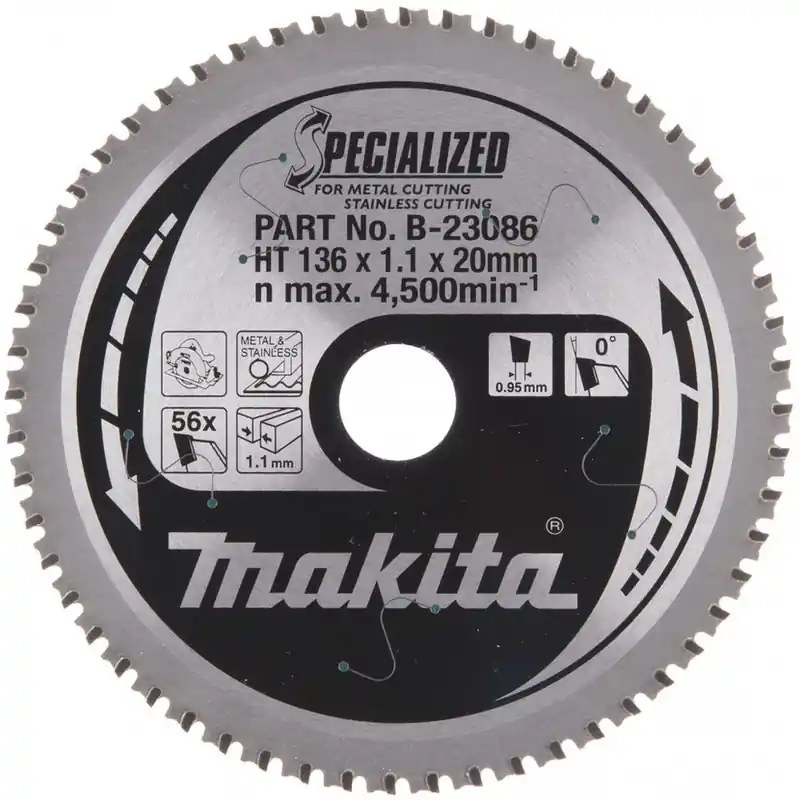 Makita B-33744 Sägeblätt 56T, 136x20mm Letzte Chance