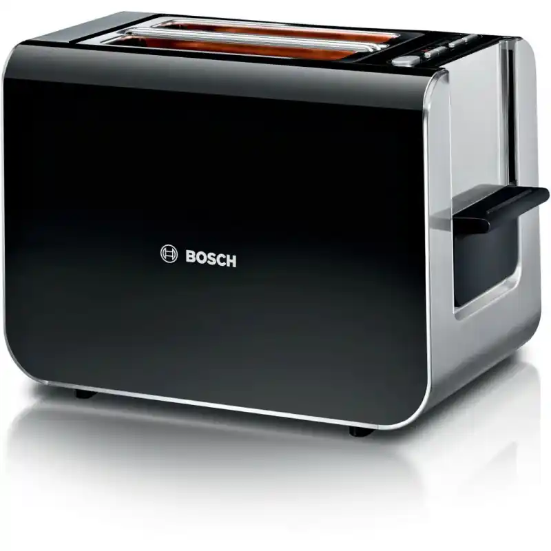 Ausverkauf Bosch Styline Kompakt Toaster (860W/Schwarz) TAT8613
