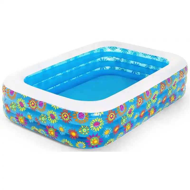 Top-Seller BESTWAY Family Pool Happy Flora, 229 x 152 x 56 cm, eckig 54120