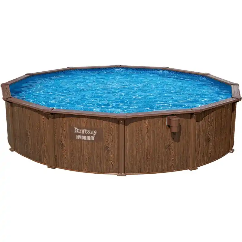 Preiswert BESTWAY Hydrium Stahlwandpool Komplett-Set 490 x 130 cm, mit Sandfilteranlage 561CU