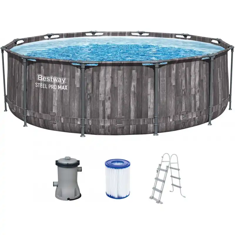 Wochenendangebot BESTWAY Steel Pro Max Frame Pool-Set 366 x 100 cm, mit Filterpumpe 5614X