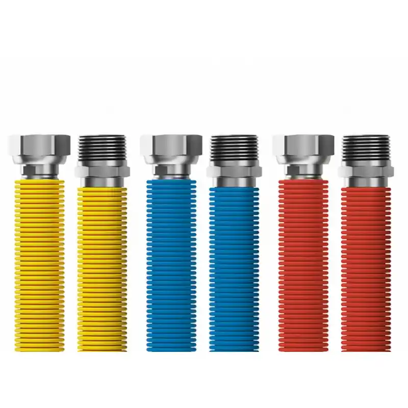 MERABELL Flexi Anschlussset R3/4"-G3/4"30-60cm -3 Stk. Schlauch (blau, rot, gelb)M0047 Bestseller