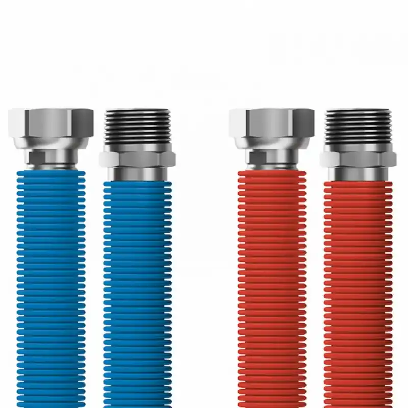 Wochenendangebot MERABELL Aqua Flexi Anschlussset R1/2"-G1/2" 30-60cm-2 Stk. Schlauch (blau, rot)M0044