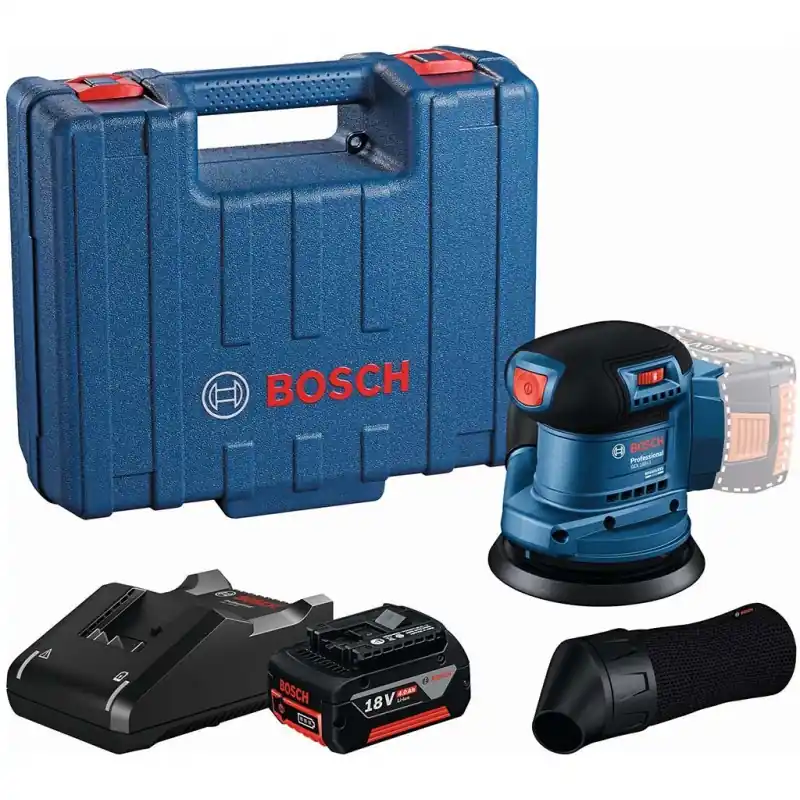 Direktkauf BOSCH GEX 185-LI PROFESSIONAL Exzenterschleifer, 1× GBA 18V 4.0Ah, Koffer06013A5021
