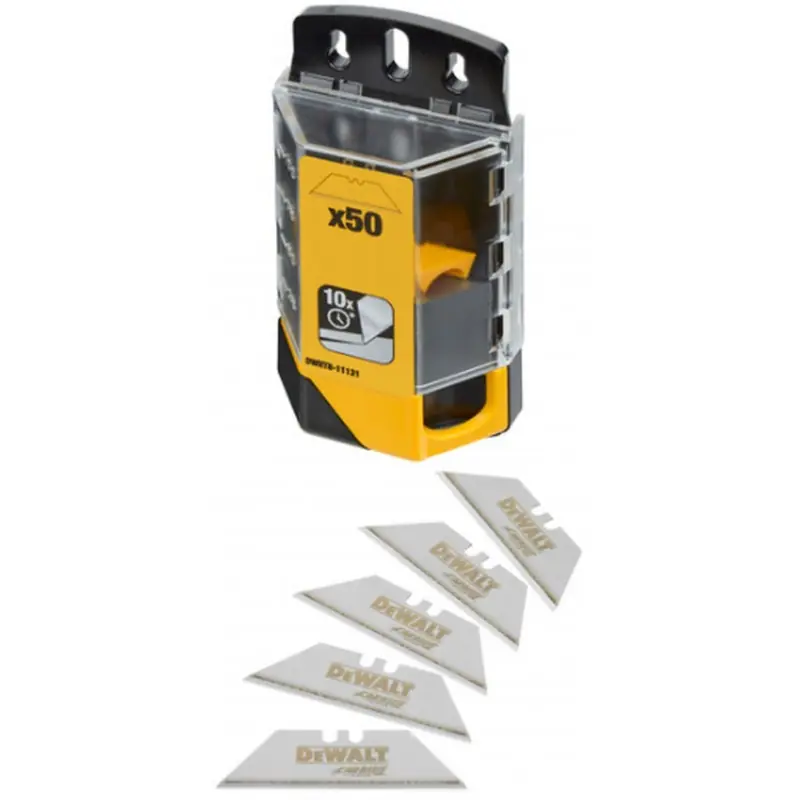 Zertifiziert DeWALT DWHT8-11131 Wolframcarbid-beschichtete Universal-Trapezklingen im Spender