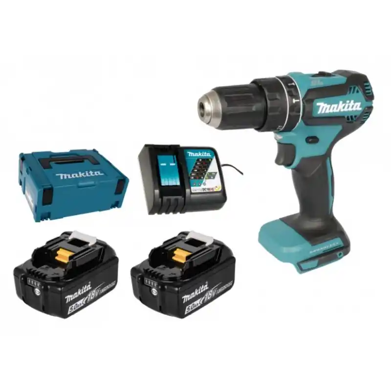 Jetzt Kaufen Makita DHP485RTJ Akku-Schlagbohrschrauber Li-ion (2x5,0Ah/18V) Makpac