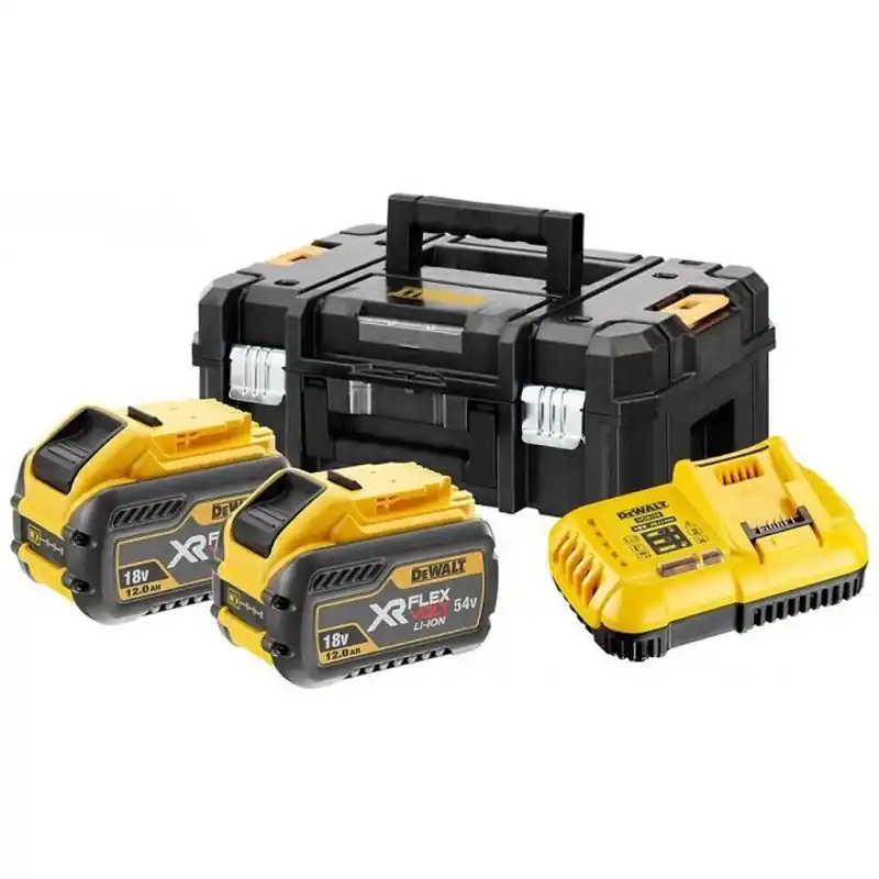 Neuheit DeWALT DCB118Y2T-QW Akku-Starter-Set 216 Wh mit 2x12,0 Ah Akku + Lader in TStak